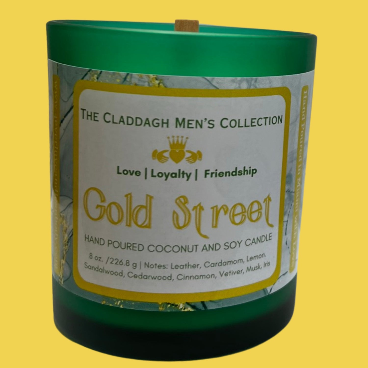 Gold Street Candle - 8 oz. - - Claddagh Men&