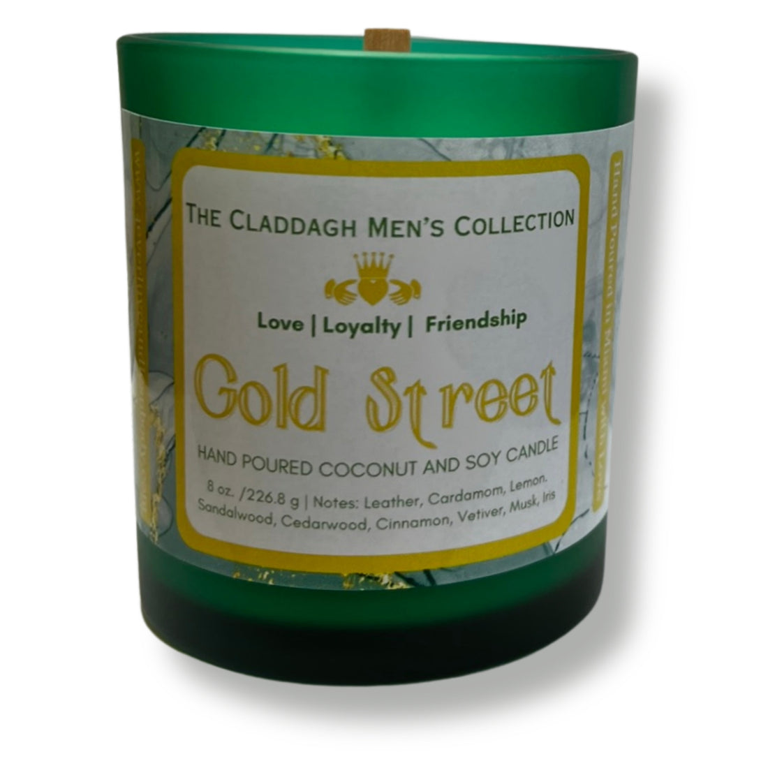 Gold Street Candle - 8 oz. - - Claddagh Men&