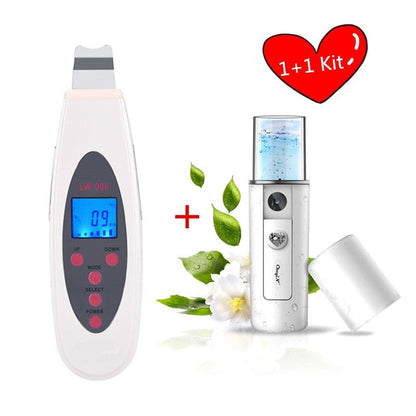 Ultrasonic Skin Scrubber Deep Face Cleaning Machine Remove Dirt