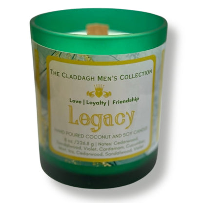 Legacy Candle - Hand Poured 8 oz - Claddagh Men&