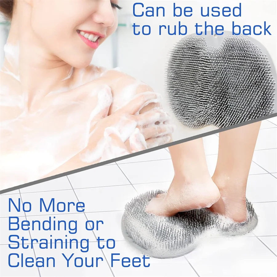 Shower Foot Scrubber Mat Back Washer