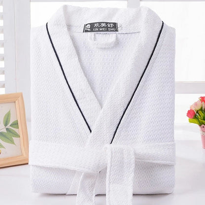 100% Cotton Waffle Bathrobe