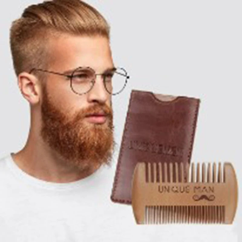 r Men Portable Pocket Wooden Comb