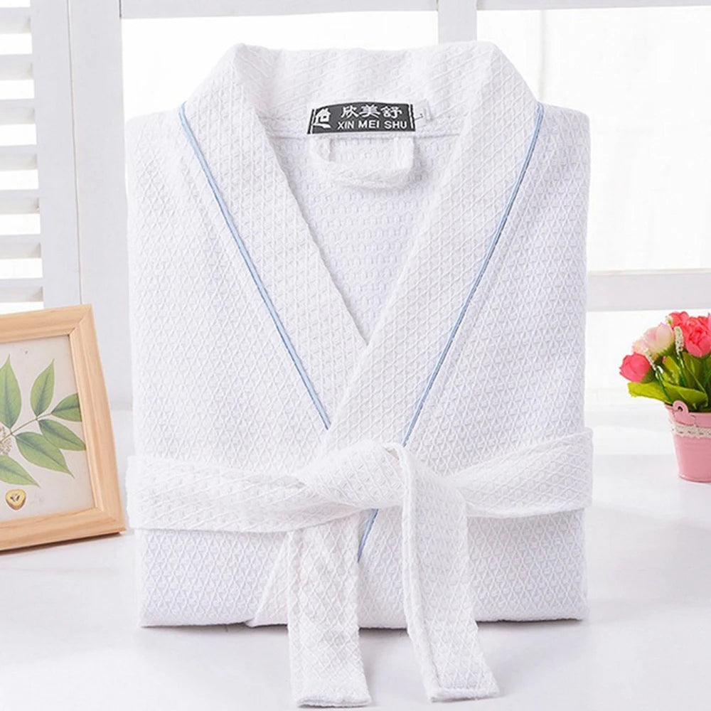 100% Cotton Waffle Bathrobe