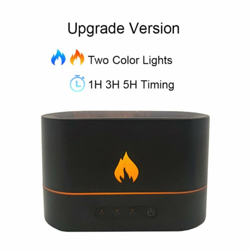 Essential Oil Diffuser With Flaming Effect And Timer