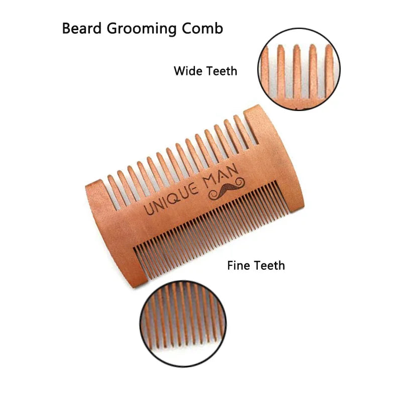 r Men Portable Pocket Wooden Comb