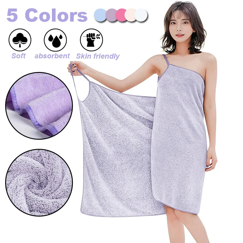 Wearable Towel Ladies Shower Spa