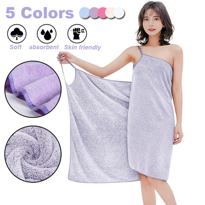 Wearable Towel Ladies Shower Spa