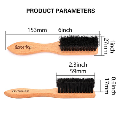 Wood Handle Hairdressing Soft Hair Cleaning Brush