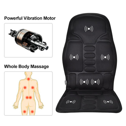 Portable Vibrating Heat Therapy Massage Cushion Mattress